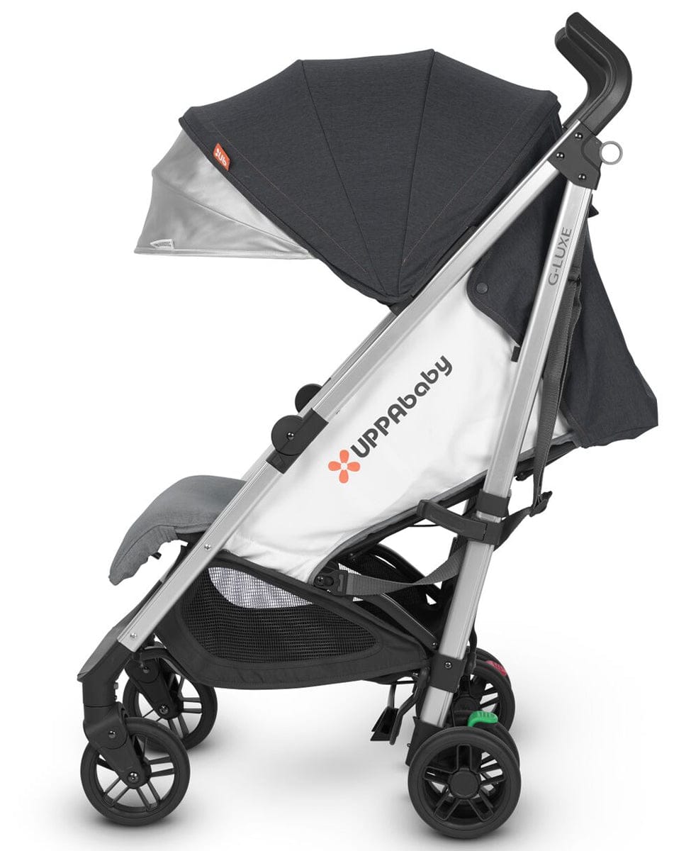 UPPAbaby G-Luxe Umbrella Stroller - Jordan (Charcoal/Red Stitch/Silver) - 0518-GLX-US-JOR