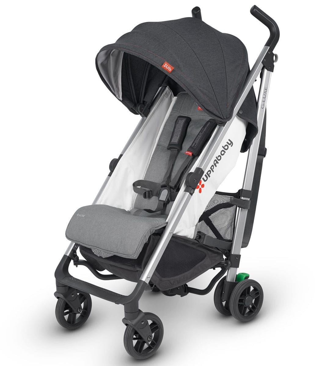 UPPAbaby G-Luxe Umbrella Stroller - Jordan (Charcoal/Red Stitch/Silver) - 0518-GLX-US-JOR