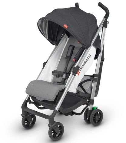 UPPAbaby G-Luxe Umbrella Stroller - Jordan (Charcoal/Red Stitch/Silver) - 0518-GLX-US-JOR