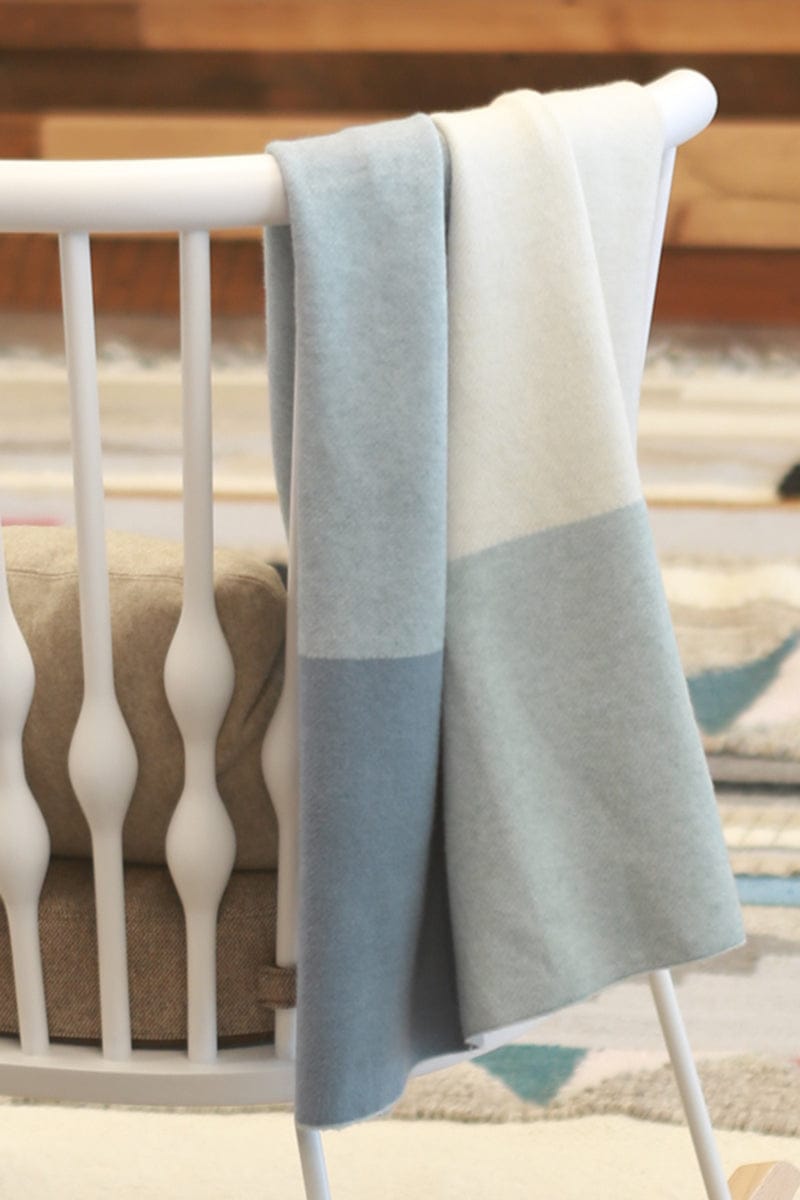 UPPAbaby Knit Blanket - Blue Multi/Color Block - 0918-BLA-WW-BLU