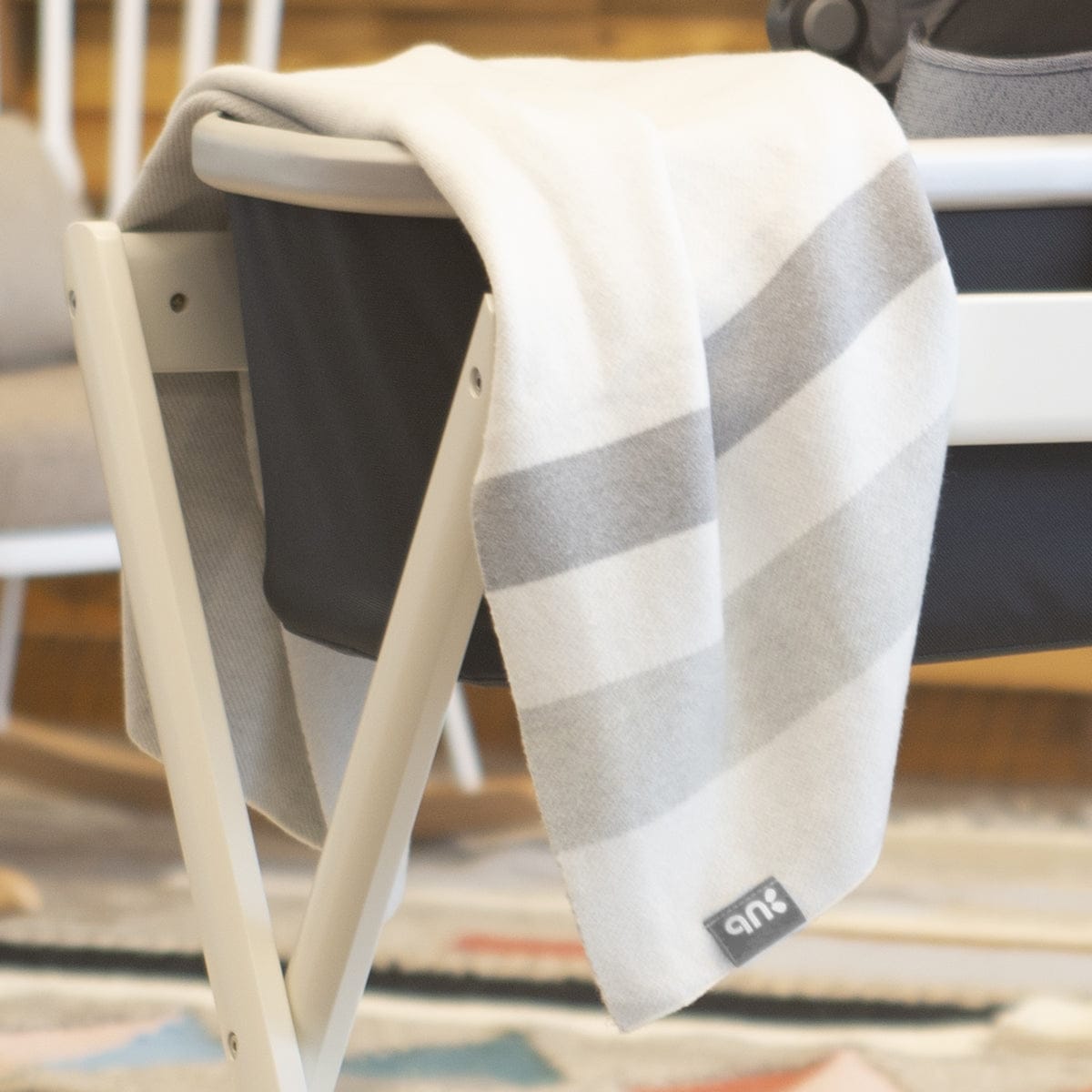 UPPAbaby Knit Blanket - Grey Multi/Plaid - 0918-BLA-WW-GRY