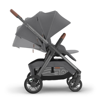 UPPAbaby stroller showing adjustable canopy positions