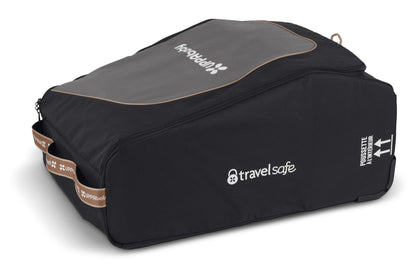 UPPAbaby TravelSafe black and grey stroller travel bag