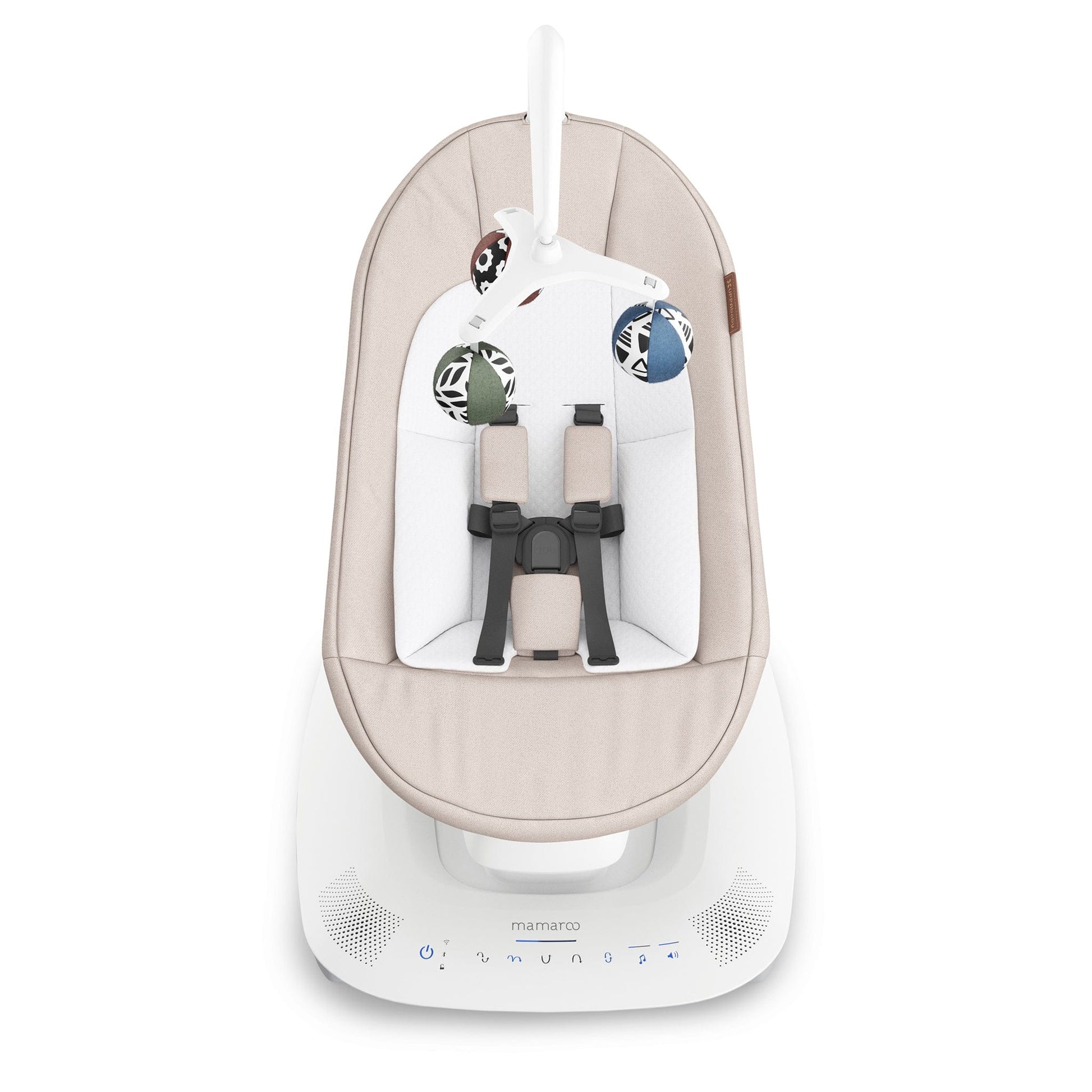 UPPAbaby MamaRoo Multi-Motion Baby Swing - Charlie (Sand Melange) - 2001-MRO-NA-CHR