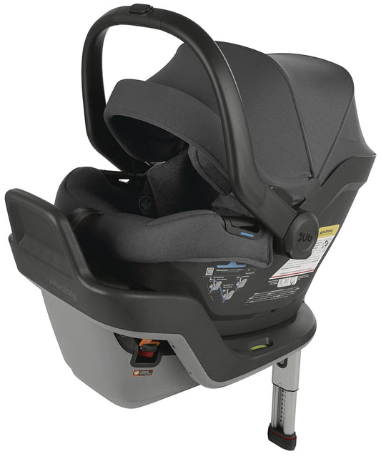 UPPAbaby MESA MAX Infant Car Seat with Load Leg and Anti-Rebound Bar - Greyson (Charcoal Melange / Merino Wool) - 1001-MSM-US-GRY