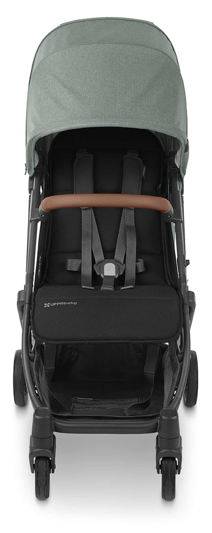 UPPAbaby MINU V2 Compact Stroller - Gwen (Green Melange / Carbon / Saddle Leather) - 0802-MIN-US-GWN