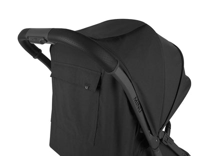 UPPAbaby MINU V2 Compact Stroller - Jake (Charcoal / Carbon / Black Leather) - 0802-MIN-US-JKE