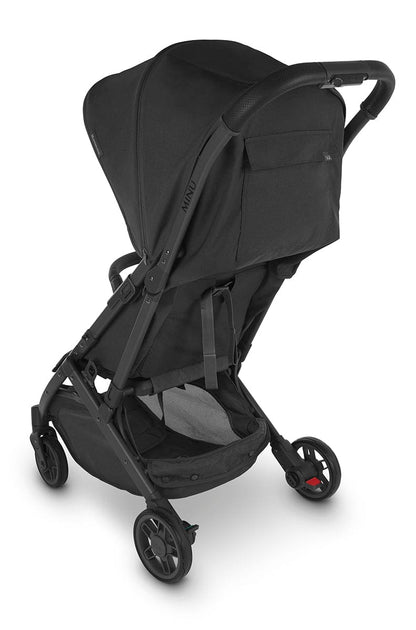 UPPAbaby MINU V2 Compact Stroller - Jake (Charcoal / Carbon / Black Leather) - 0802-MIN-US-JKE