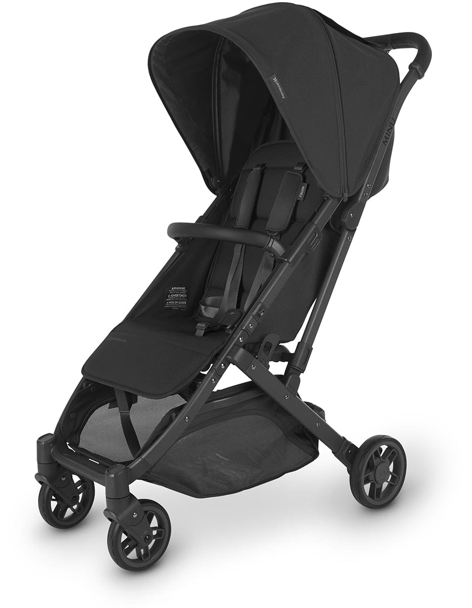 UPPAbaby MINU V2 Compact Stroller - Jake (Charcoal / Carbon / Black Leather) - 0802-MIN-US-JKE