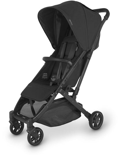 UPPAbaby MINU V2 Compact Stroller - Jake (Charcoal / Carbon / Black Leather) - 0802-MIN-US-JKE