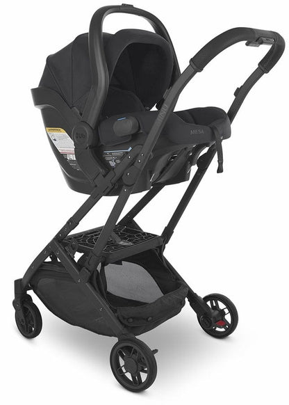 UPPAbaby MINU V2 Compact Stroller - Noa (Navy / Carbon / Saddle Leather) - 0802-MIN-US-NOA
