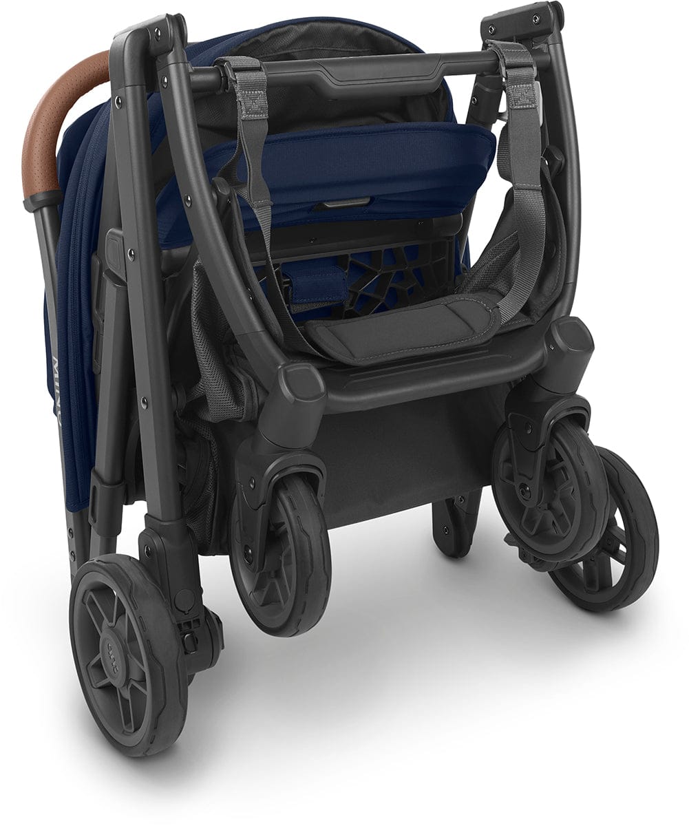 UPPAbaby MINU V2 Compact Stroller - Noa (Navy / Carbon / Saddle Leather) - 0802-MIN-US-NOA