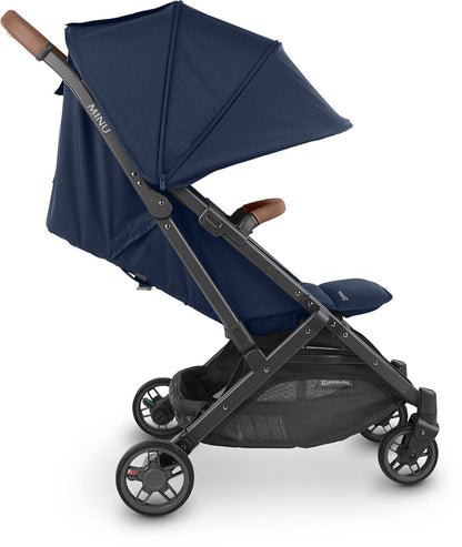 UPPAbaby MINU V2 Compact Stroller - Noa (Navy / Carbon / Saddle Leather) - 0802-MIN-US-NOA