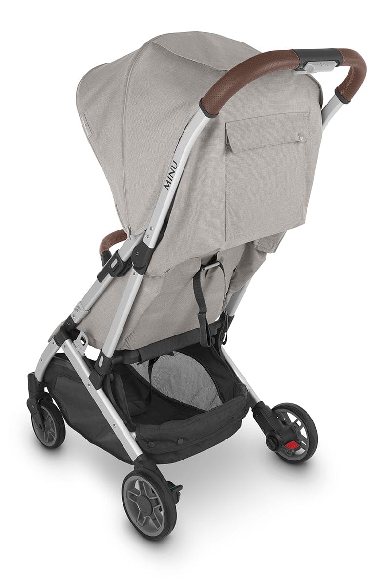 UPPAbaby MINU V2 Compact Stroller - Stella (Grey Melange / Silver / Chestnut Leather) - 0802-MIN-US-STL