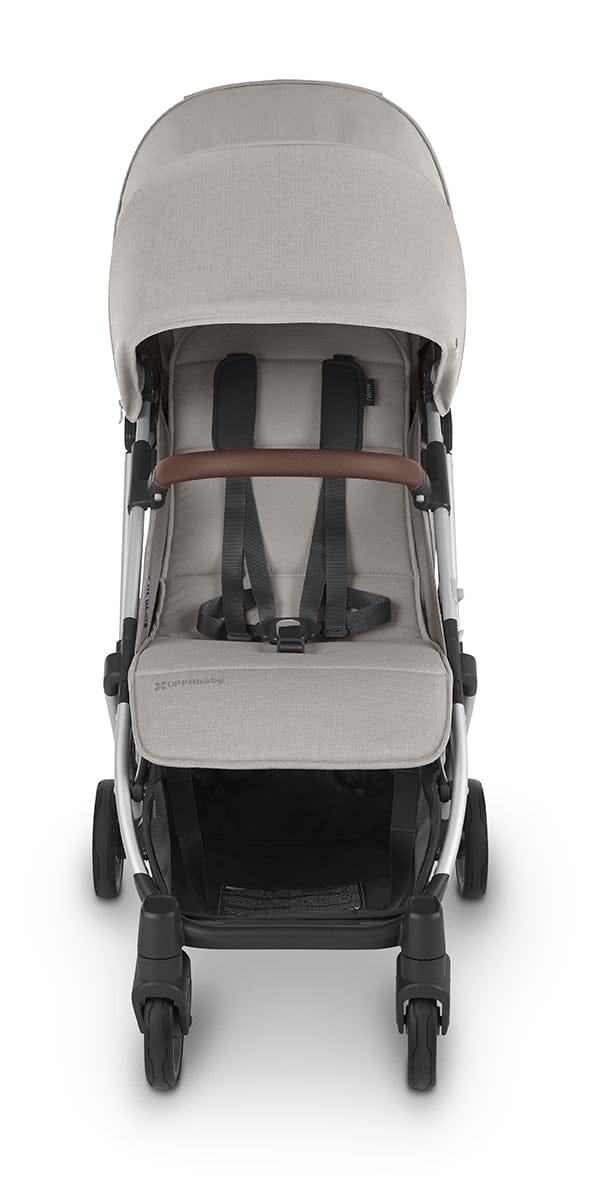 UPPAbaby MINU V2 Compact Stroller - Stella (Grey Melange / Silver / Chestnut Leather) - 0802-MIN-US-STL