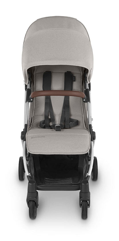 UPPAbaby MINU V2 Compact Stroller - Stella (Grey Melange / Silver / Chestnut Leather) - 0802-MIN-US-STL