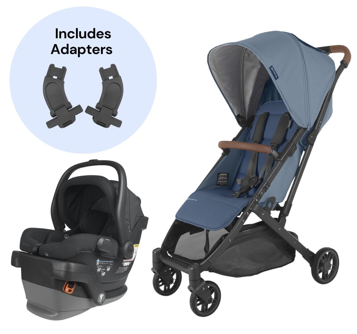 UPPAbaby MINU V2 + MESA V2 Travel System Bundle - Charlotte / Jake - 0802-MIN-US-CHA-1002-MSA-US-JKE-CSA