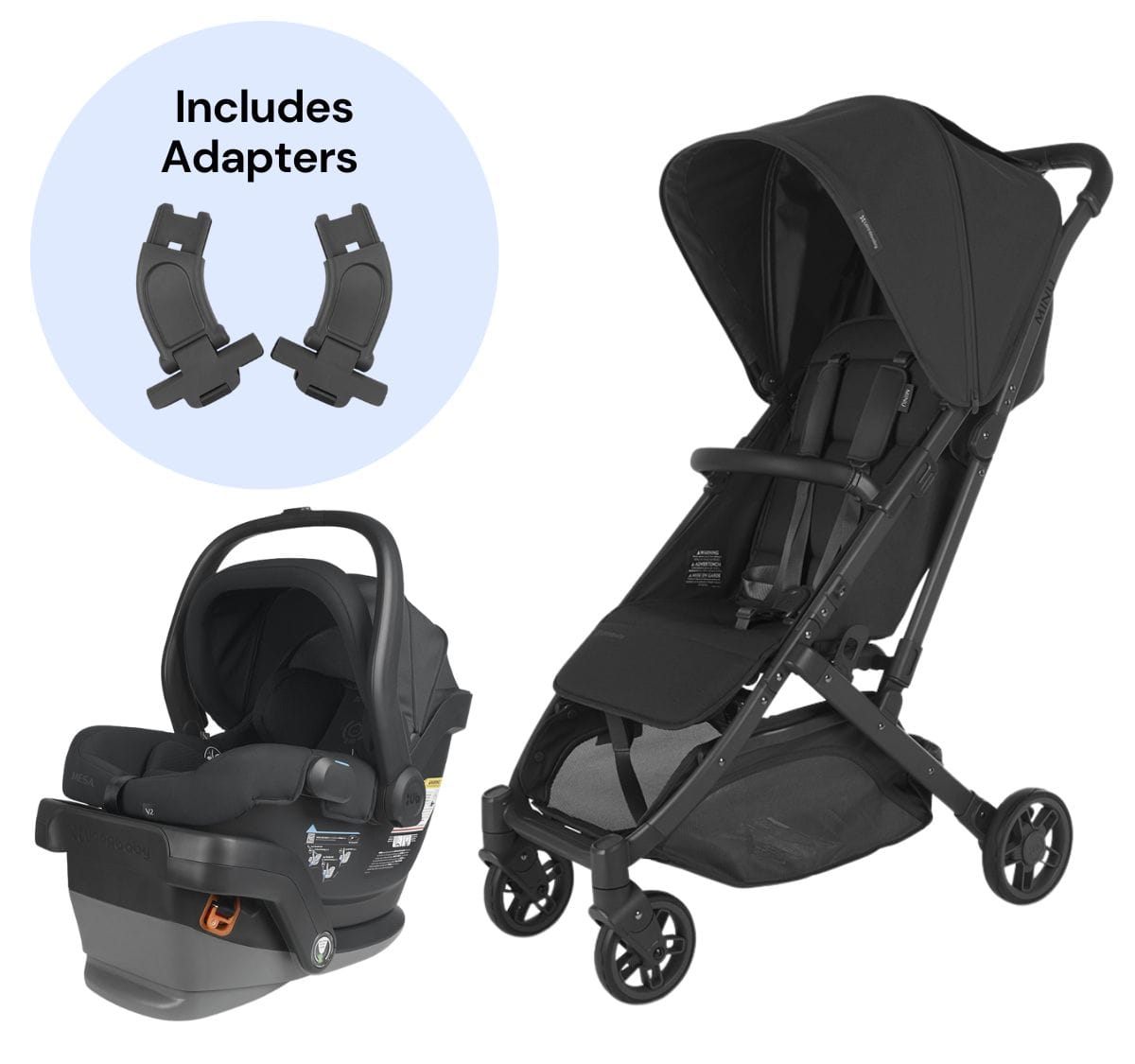 UPPAbaby MINU V2 + MESA V2 Travel System Bundle - Jake - 0802-MIN-US-JKE-1002-MSA-US-JKE-CSA