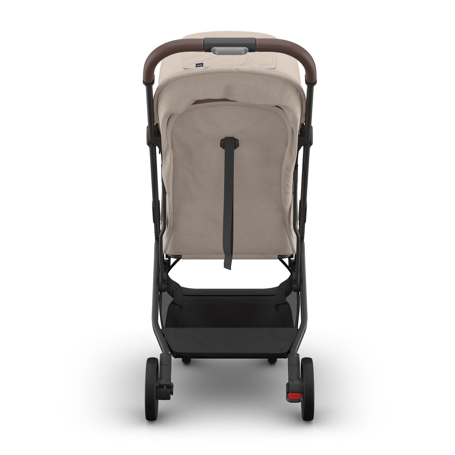 UPPAbaby Minu V3 Compact Stroller - Ada (Sandstone / Carbon Frame / Chestnut Leather) - 0803-MIN-NA-ADA