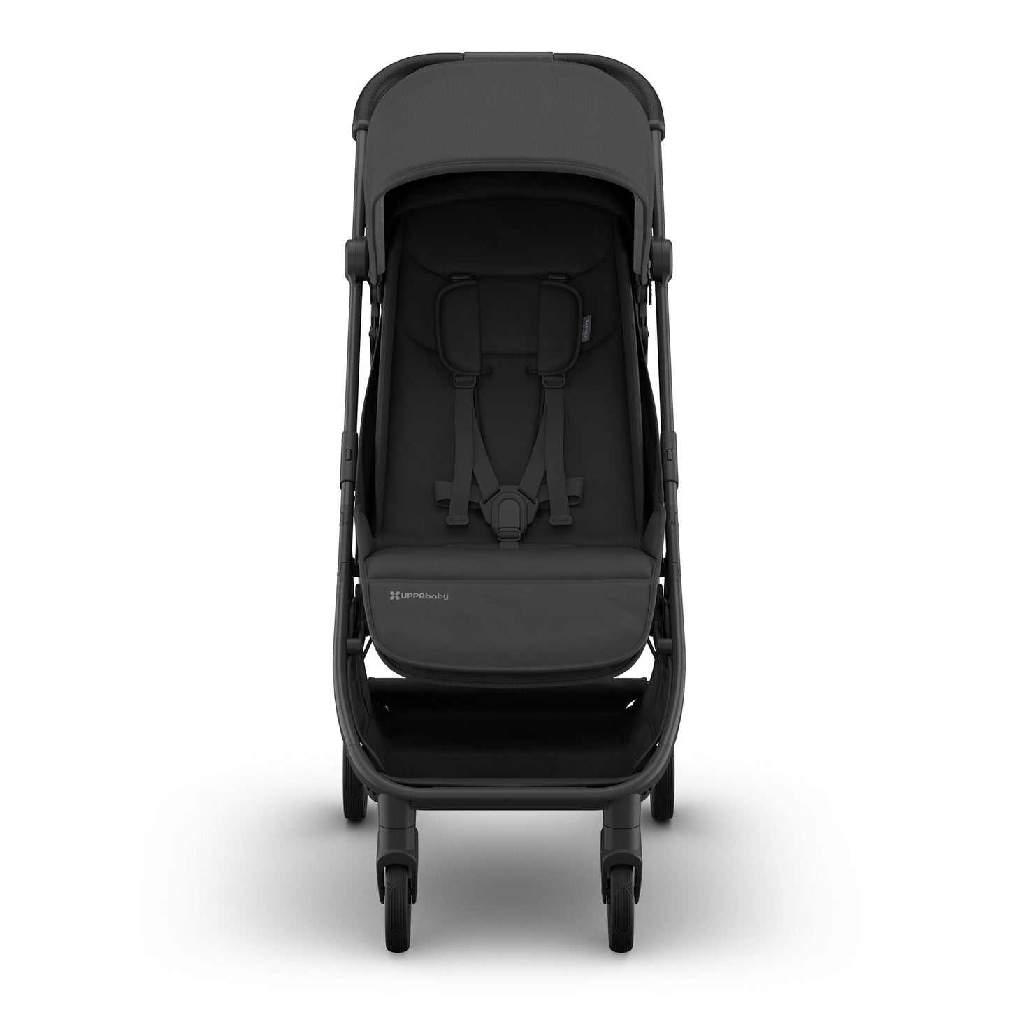 UPPAbaby Minu V3 Compact Stroller - Jake (Charcoal / Carbon Frame / Black Leather) - 0803-MIN-NA-JKE
