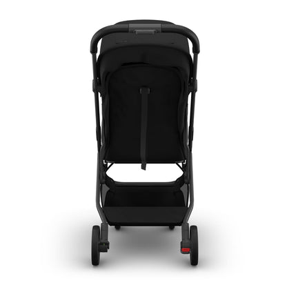 UPPAbaby Minu V3 Compact Stroller - James (Black / Carbon Frame / Black Leather) - 0803-MIN-NA-JMS