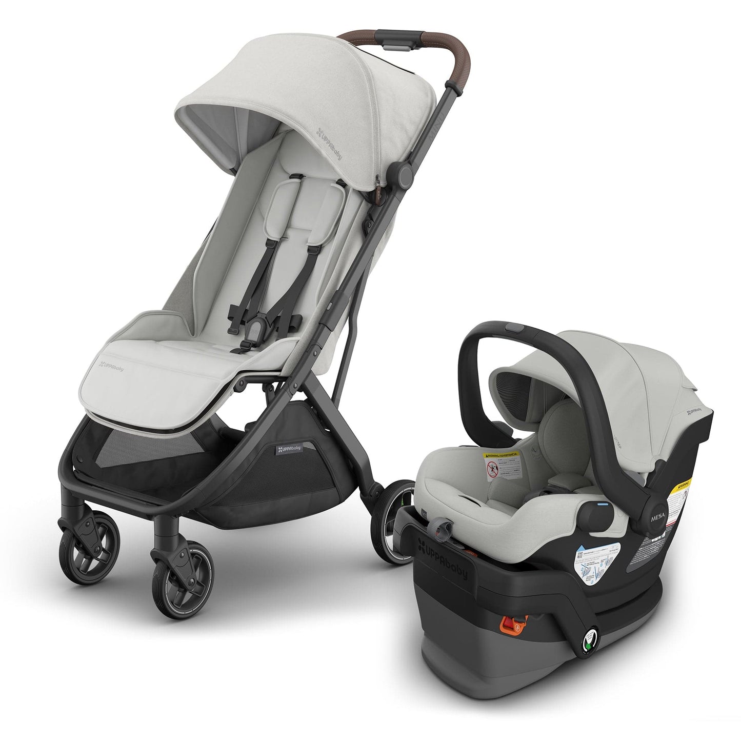 UPPAbaby Minu V3 Compact Stroller + Mesa V3 Travel System Bundle - Savannah - TRVL-MESA-V3-0803-MIN-NA-SAV