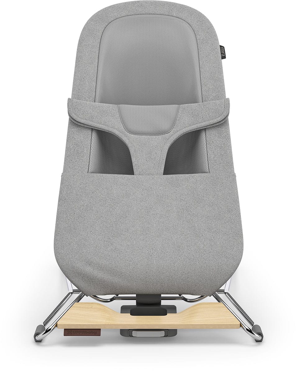 UPPAbaby Mira 2-in-1 Bouncer and Seat - Stella (Grey Melange / Silver Frame / Maple Wood) - 1801-MIR-NA-STL