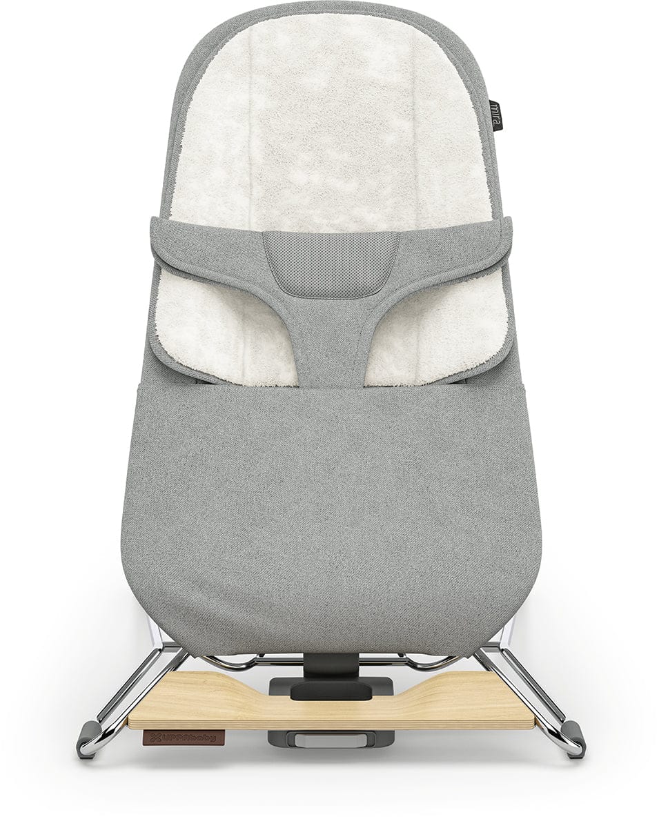 UPPAbaby Mira 2-in-1 Bouncer and Seat - Stella (Grey Melange / Silver Frame / Maple Wood) - 1801-MIR-NA-STL