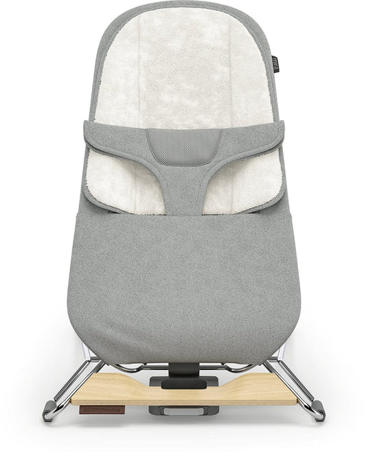UPPAbaby Mira 2-in-1 Bouncer and Seat - Stella (Grey Melange / Silver Frame / Maple Wood) - 1801-MIR-NA-STL