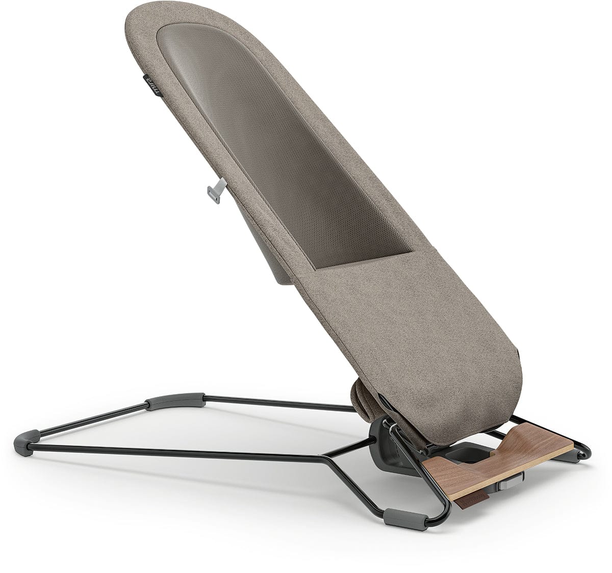 UPPAbaby Mira 2-in-1 Bouncer and Seat - Wells (Dark Taupe Melange / Black Frame / Walnut Wood) - 1801-MIR-NA-WEL