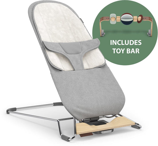 UPPAbaby Mira 2-in-1 Bouncer + Toy Bar Bundle - Stella / Wonder Wheel - 1801-MIR-NA-STL-0901-WTY-WW