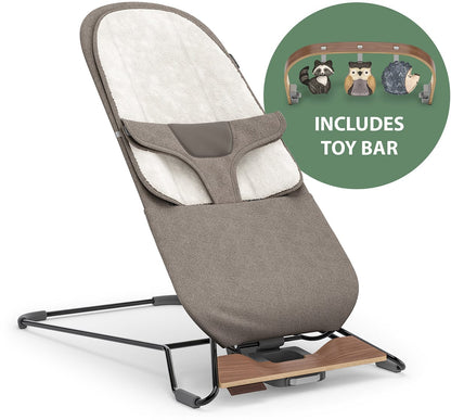 UPPAbaby Mira 2-in-1 Bouncer + Toy Bar Bundle - Wells / Forest Fun - 1801-MIR-NA-WEL-0901-BTY-WW
