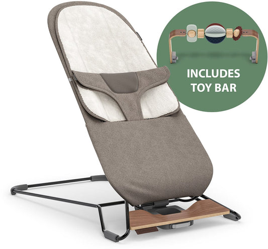 UPPAbaby Mira 2-in-1 Bouncer + Toy Bar Bundle - Wells / Wonder Wheel - 1801-MIR-NA-WEL-0901-WTY-WW