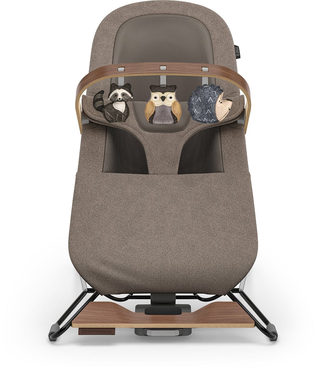 UPPAbaby Mira Bouncer Toy Bar - Forest Fun (Grey / Walnut Wood) - 0901-BTY-WW