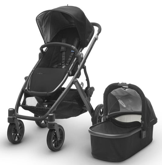 UPPAbaby Open Box 2017 VISTA Stroller - Jake (Black/Carbon) - 0317-VIS-US-JKE-OB