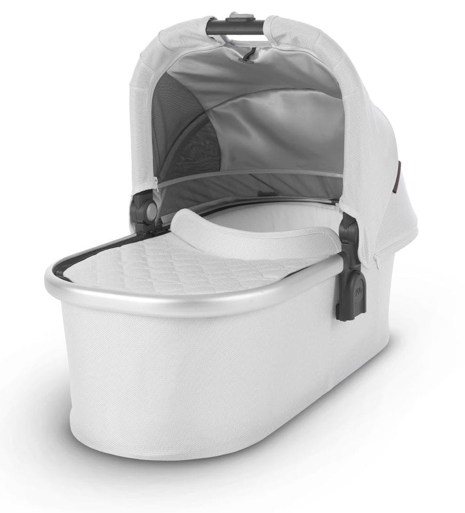 UPPAbaby Open Box 2019 Bassinet - Bryce (White Marl/Silver) - 0918-BAS-US-BRY-OB
