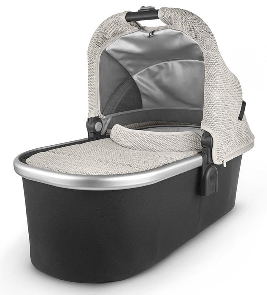 UPPAbaby Open Box 2020 Bassinet- Sierra (Dune Knit/Silver/Black Leather) - 0920-bas-na-sra-ob