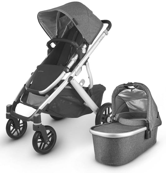 UPPAbaby Open Box 2020 Vista V2 Stroller - Jordan (Charcoal Melange) - 0320-VIS-US-JOR-OB