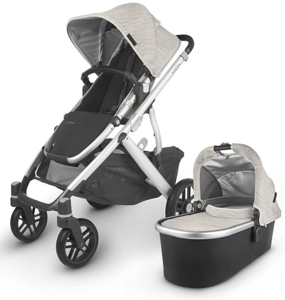 UPPAbaby Open Box 2020 Vista V2 Stroller - Sierra (Dune Knit/Silver/Black Leather)