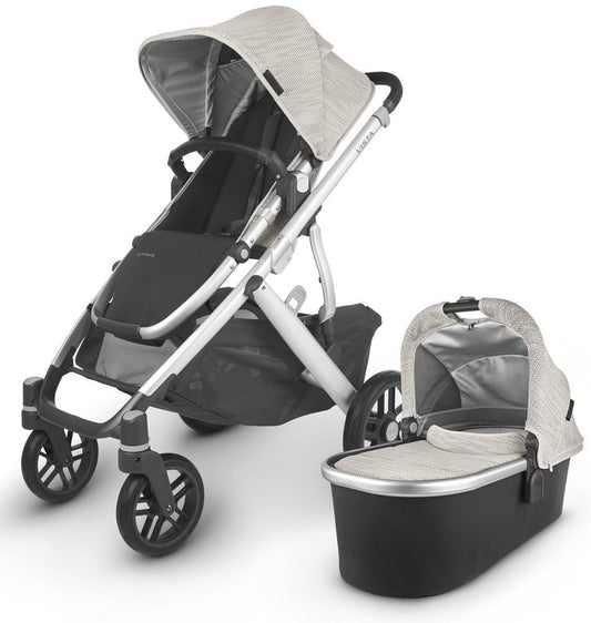 UPPAbaby Open Box 2020 Vista V2 Stroller - Sierra (Dune Knit/Silver/Black Leather)