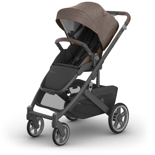 UPPAbaby OPEN BOX Cruz V3 Stroller - Owen (Mocha Melange / Carbon Frame / Chestnut Leather) - 0403-CRZ-NA-OWN-OB