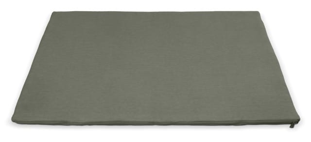 Rectangular olive green UPPAbaby bassinet mattress cover