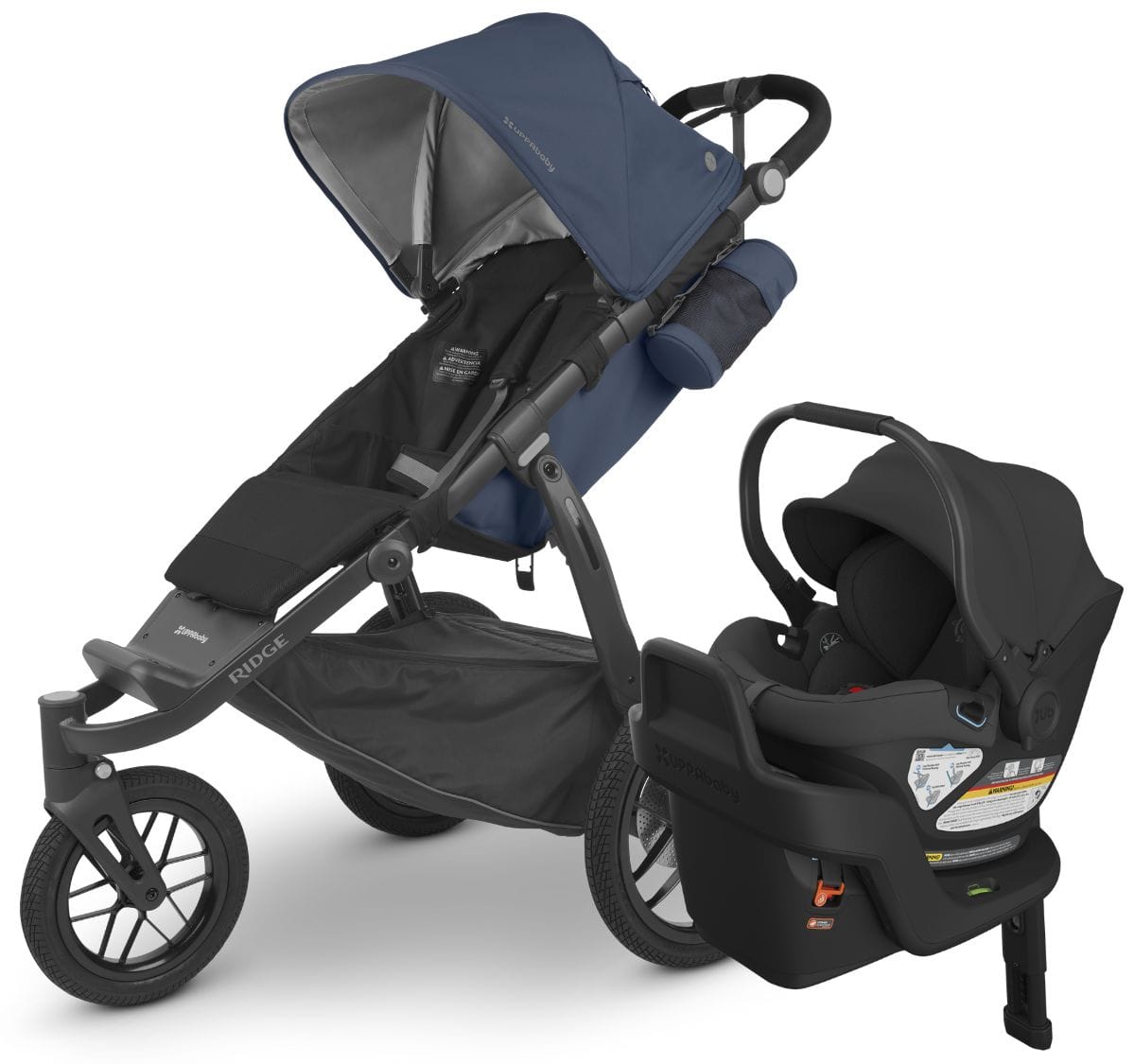 UPPAbaby Ridge + Aria Travel System Bundle - Reggie / Jake - TRVL-ARIA-1402-RDG-US-REG