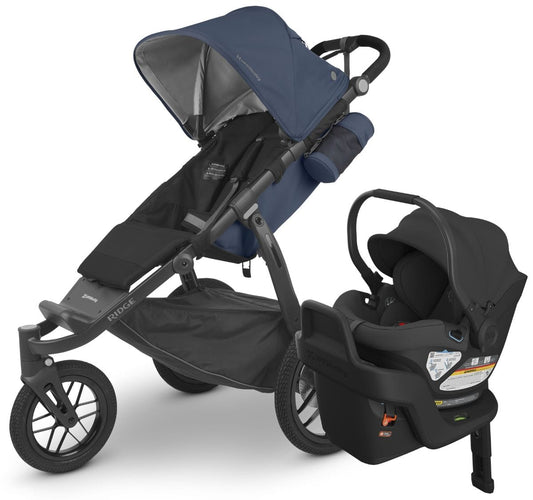 UPPAbaby Ridge + Aria Travel System Bundle - Reggie / Jake - TRVL-ARIA-1402-RDG-US-REG