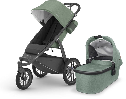 UPPAbaby Ridge Jogging Stroller + Bassinet Bundle - Gwen - 1402-RDG-US-GWN-0920-BAS-NA-GWN