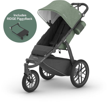 UPPAbaby Ridge Jogging Stroller + PiggyBack Ride-Along Bundle - Gwen - 1402-RDG-US-GWN-0901-RPB-WW