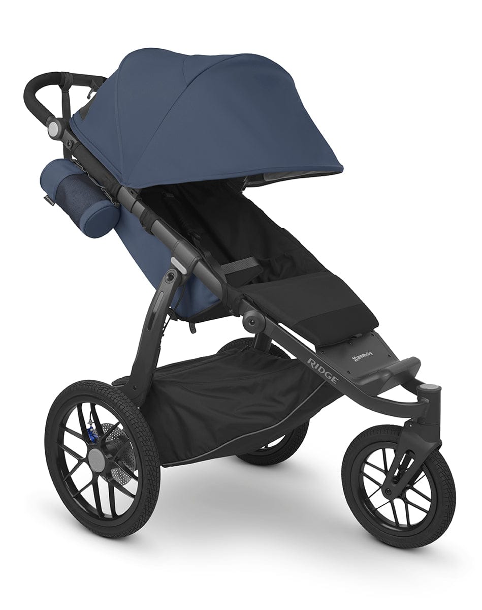 UPPAbaby Ridge Jogging Stroller + Bassinet Bundle - Reggie / Jake - 1402-RDG-US-REG-0920-BAS-NA-JKE