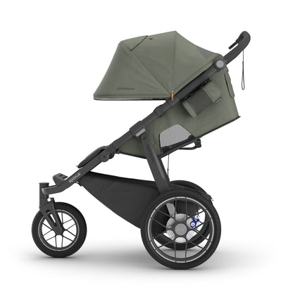 UPPAbaby Ridge V2 Jogging Stroller - Evelyn (Meadow Green / Carbon Frame) - 1403-RDG-NA-EVE