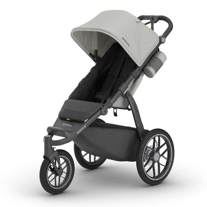 UPPAbaby Ridge V2 Jogging Stroller - Savannah (Pearl Grey / Carbon Frame) - 1403-RDG-NA-SAV
