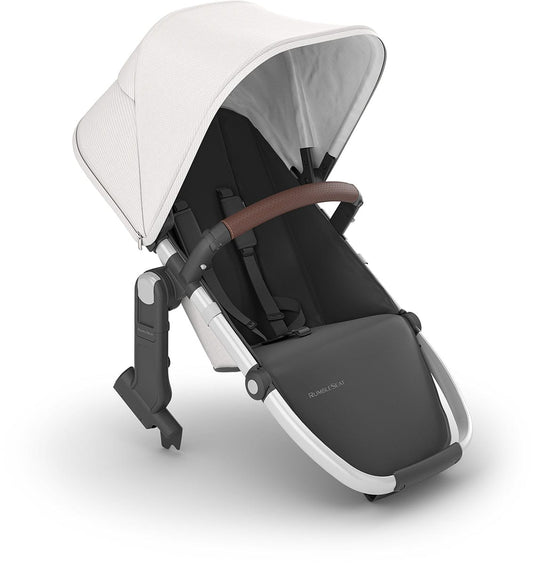UPPAbaby RumbleSeat V2+ - Bryce (White Marl / Silver Frame / Chestnut Leather) - 0903-RBS-US-BRY
